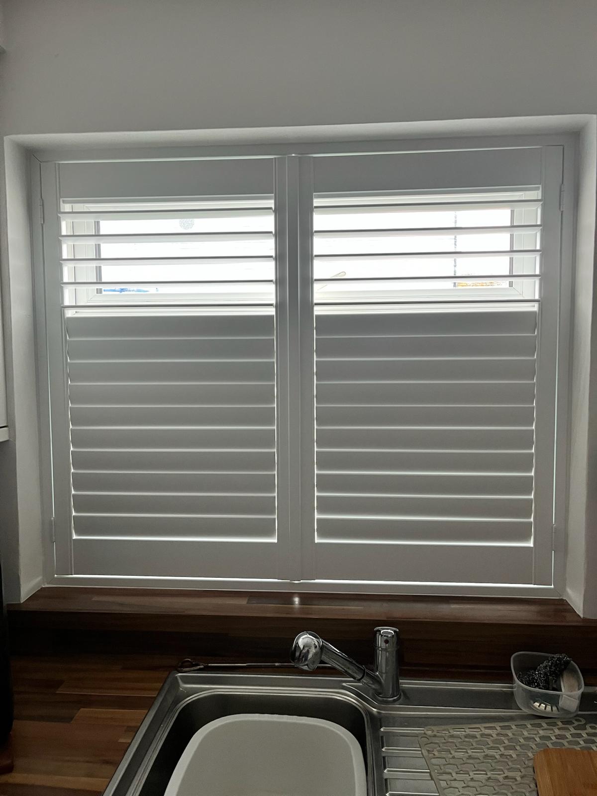 Kitchen window shutters